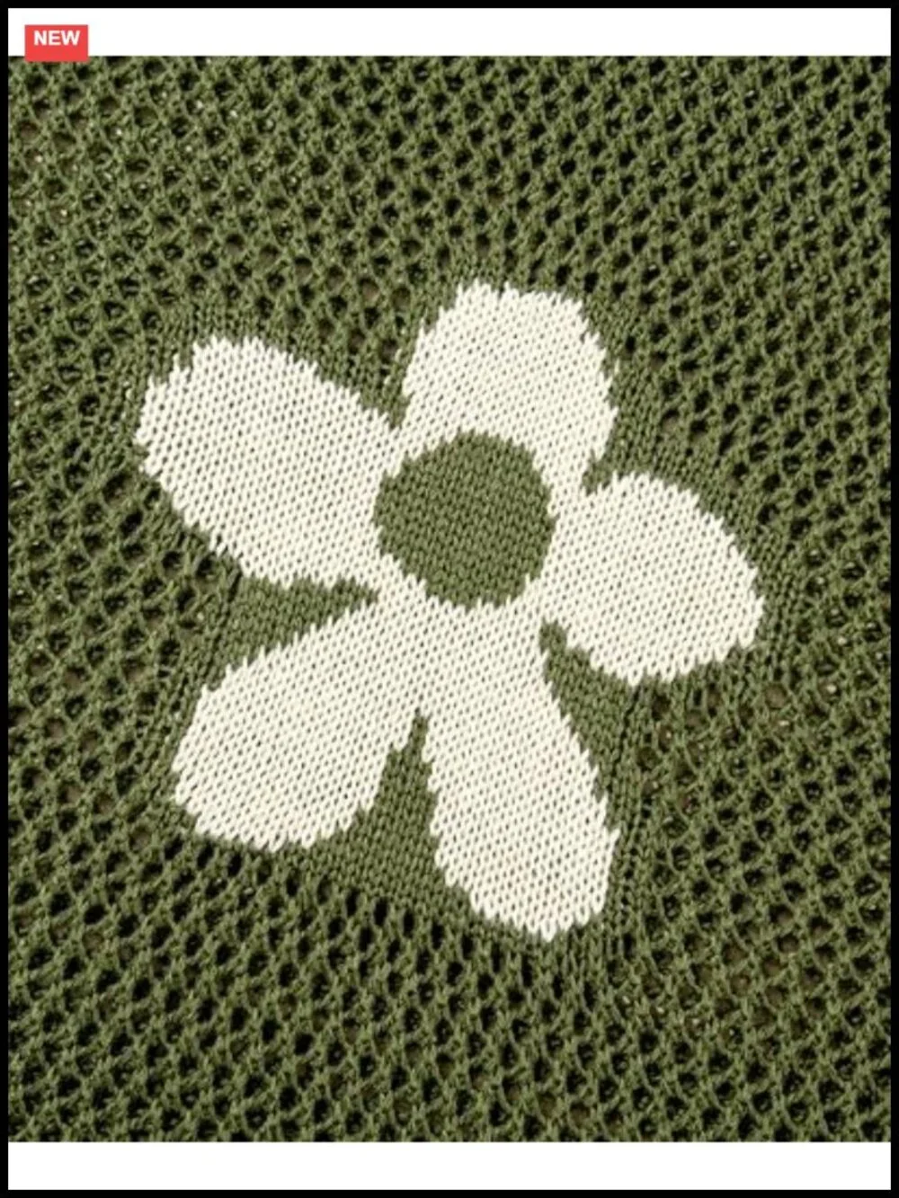 Crochet Hollow Out Knit Pullover Sweater Short Sleeve Acrylic